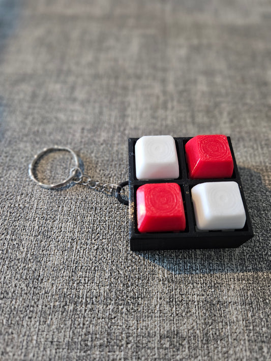 4 Button Fidget Clicker Keychain